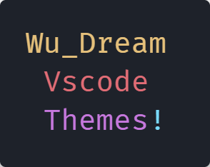 wu_dream 的 vscode 主题